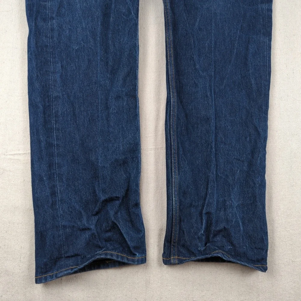 Levis 501 Jeans  Mens 38x32 Blue Button Fly Western Faded Classic American Hem
